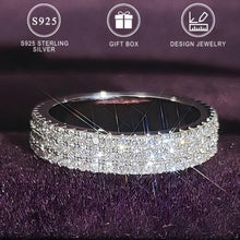 Load image into Gallery viewer, Dazzling Sterling Silver Zirconia Ring - Timeless Engagement/Wedding Band - Shop &amp; Buy
