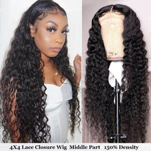 Load image into Gallery viewer, Deep Wave 5x5 HD Closure Wig Human Hair Lace Closure Wigs Pre Plucked Bleached Knots Wig Remy 13x4 Lace Deep Wave Frontal Wig - Shop &amp; Buy
