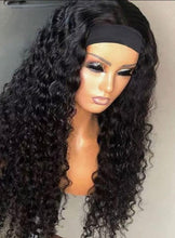 Load image into Gallery viewer, Deep Wave Headband Wigs Human Hair Wig Grip Headband Nicelight Brazilian Curly Headband Wigs Glueless Remy Fit All Size Head - Shop &amp; Buy