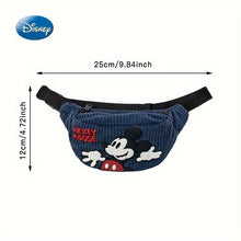 Load image into Gallery viewer, Disney Mickey Mouse Fashion Waist Bag - Iconic Corduroy Design, Versatile Crossbody &amp; Chest Bag - Shop &amp; Buy
