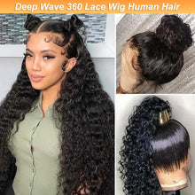 Load image into Gallery viewer, Doheroine Deep Wave 360 HD Lace Wig - 180% Density with Pre-Plucked Baby Hair for a Natural, Voluminous Look - Shop &amp; Buy
