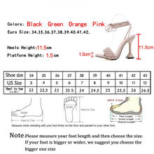 Load image into Gallery viewer, Sandals Women Hollow Cross-Tied Weave Shoes Fashion Cozy Leather Peep Toe Ankle Strap Ladies Strange Heels Pumps
