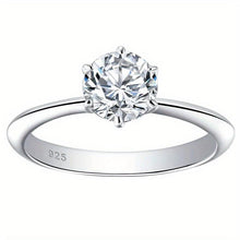 Load image into Gallery viewer, Elegance: 1-5ct Moissanite 925 Sterling Silver Ring - Ideal for Daily Glamour &amp; Special Celebrations - Shop &amp; Buy
