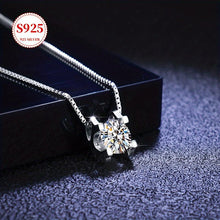 Load image into Gallery viewer, Elegant 925 Sterling Silver Moissanite Pendant - Sparkling Necklace for Everyday Elegance - Shop &amp; Buy
