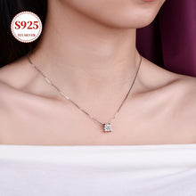 Load image into Gallery viewer, Elegant 925 Sterling Silver Moissanite Pendant - Sparkling Necklace for Everyday Elegance - Shop &amp; Buy
