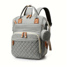 Load image into Gallery viewer, Elegant Argyle Large-Capacity Mommy Diaper Backpack, Stain-Resistant, Multi-Layer Storage - Shop &amp; Buy
