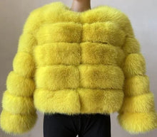 Load image into Gallery viewer, Elegant High Quality Faux Fox Fur Coat Women Autumn Winter Warm Long Sleeve Short Jackets Furry Fashion Outwear Shaggy Coat - Shop &amp; Buy
