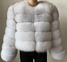 Load image into Gallery viewer, Elegant High Quality Faux Fox Fur Coat Women Autumn Winter Warm Long Sleeve Short Jackets Furry Fashion Outwear Shaggy Coat - Shop &amp; Buy

