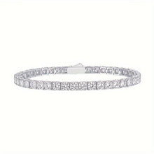 Load image into Gallery viewer, Elegant Moissanite Tennis Bracelet, 925 Sterling Silver Luxury Style Jewel, Exquisite Stylish Wrist Chain - Shop &amp; Buy
