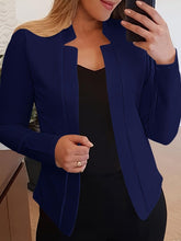 Load image into Gallery viewer, Elegant Open Front V-Neck Blazer for Women – Micro-Elastic, Durable, All-Season Office Chic - Shop &amp; Buy
