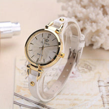 Load image into Gallery viewer, Elegant Quartz Ladies Watch - Boho Chic Leather Strap, Japanese Movement, Shock-Resistant with Stud Embellishments - Shop &amp; Buy
