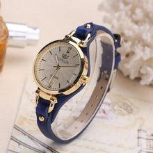 Load image into Gallery viewer, Elegant Quartz Ladies Watch - Boho Chic Leather Strap, Japanese Movement, Shock-Resistant with Stud Embellishments - Shop &amp; Buy
