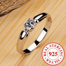 Load image into Gallery viewer, Elegant Silver 925 Ring with Shining Zirconia - Versatile Classic for Daily &amp; Party - Shop &amp; Buy
