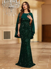 Load image into Gallery viewer, Elegant Skinny Sequined Mesh Dress, Floor Length Dress For Party &amp; Banquet - Shop &amp; Buy
