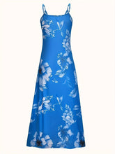Load image into Gallery viewer, Elegant Summer Floral Maxi Dress - Stretchy Knit, Spaghetti Strap, Perfect for Vacation &amp; Casual Wear - Shop &amp; Buy
