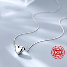 Load image into Gallery viewer, Enchanting Love Heart Sterling Silver Pendant Necklace - Delicate Simple Style - Shop &amp; Buy
