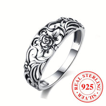 Load image into Gallery viewer, Enchanting Sterling Silver Rose Ring - Symbol of Eternal Love &amp; Romance - Shop &amp; Buy
