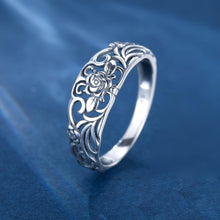 Load image into Gallery viewer, Enchanting Sterling Silver Rose Ring - Symbol of Eternal Love &amp; Romance - Shop &amp; Buy
