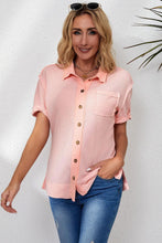 Load image into Gallery viewer, Exposed Seam Short Sleeve Shirt - Shop &amp; Buy