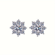Load image into Gallery viewer, Exquisite 925 Sterling Silver Moissanite Sunflower Women Stud Earrings - Shop &amp; Buy
