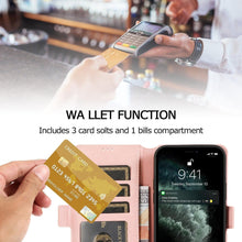 Load image into Gallery viewer, Exquisite Retro Wallet Case for iPhone 14 Pro Max 13 12 Mini Pro with Multiple Card Slots and Stand Function Shockproof Cover - Shop &amp; Buy
