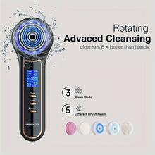 Load image into Gallery viewer, Face Scrubber Exfoliator, USB Rechargeable Facial Cleansing Brush, 3 In 1 Blackhead Remover Vacuum For Exfoliating - Shop &amp; Buy
