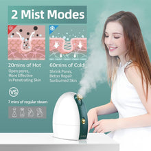 Load image into Gallery viewer, Facial Steamer, Facial Skin Humidifier, Nano Mist Facial Steamer - Hot Face Vaporizer for Deep Hydration and Moisturization - Shop &amp; Buy
