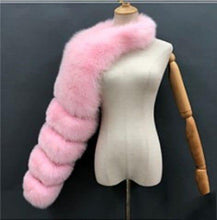 Load image into Gallery viewer, Fashion Fall Winter High Quality Short Faux Fox Fur Coat Women One Shoulder Long Sleeve Warm Mink Jackets Furry Coat - Shop &amp; Buy
