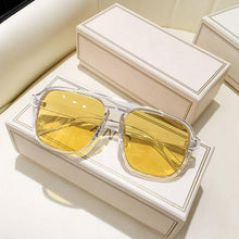Load image into Gallery viewer, Fashion Oversized Yellow Square Women Sunglasses Brand Design Rivet Candy Blue Sun Glasses Vintage Shades Eyewear UV400 - Shop &amp; Buy
