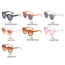 Load image into Gallery viewer, Fashion Pink Rivet Round Women Sunglasses Gradient Lens Eyewear Shade Retro 90s Square Decor Acrylic Sun Glasses UV400 - Shop &amp; Buy

