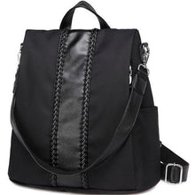 Load image into Gallery viewer, Fashion Vegan Leather Anti-theft Women Backpack Vintage Weave Unique Soft School Bag for Teenager Girl Designer Purse - Shop &amp; Buy