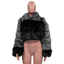 Load image into Gallery viewer, Fashion Winter High Quality Patchwork Faux Fox Fur Coat Women Elegant Zip Long Sleeve Warm Mink Short Jackets Furry Coat Outwear - Shop &amp; Buy
