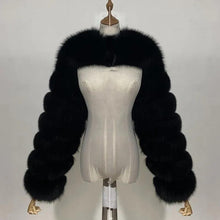 Load image into Gallery viewer, Fashion Winter High Quality Short Faux Fox Fur Coat Women Vintage Long Sleeve Warm Mink Slim Jackets Furry Coat - Shop &amp; Buy
