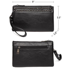 Load image into Gallery viewer, Fashion Women Handbag Wristlet Clutch Purses Large Studs Soft Faux Leather Crossbody Evening Clutch Wallet for Women - Shop &amp; Buy
