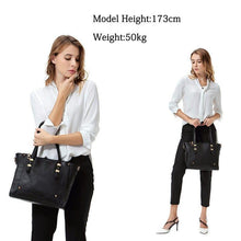 Load image into Gallery viewer, Fashion Women Handbags Tote Bags for Women Faux Leather Top Handle Satchel Purse for Ladies with Little Pouch Designer - Shop &amp; Buy
