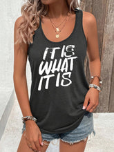 Load image into Gallery viewer, Fashionable It Is What It Is Womens Print Tank Top - Lightweight, Sleeveless Design for Summer Casual Wear - Shop &amp; Buy
