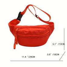 Load image into Gallery viewer, Fashionable Street Wear Fanny Pack - Durable Nylon Crossbody Waist Bag - Ideal for Outdoor Travel, Sports &amp; Daily Adventures - Shop &amp; Buy
