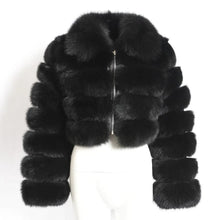 Load image into Gallery viewer, Faux Fox Fur Winter Coat Women Fashion High Quality Thick Faux Fur Coat Women Vintage Long Sleeve Short Jackets Furry Coat - Shop &amp; Buy
