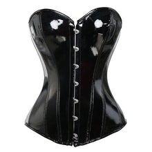 Load image into Gallery viewer, Faux PU Leather Steampunk Corset Top Overbust Bustier Gothic Lace Up Corselet Waist Trainer Body Shaper Corsets and Bustiers - Shop &amp; Buy
