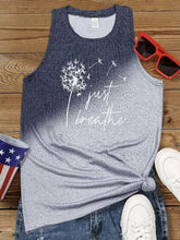 Load image into Gallery viewer, Feminine Dandelion Print Tank Top - Comfortable Crew Neck, Sleeveless Style - Perfect for Spring &amp; Summer - Shop &amp; Buy
