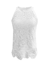 Load image into Gallery viewer, Feminine Lace Trimmed Sleeveless Tank Top - Lightweight &amp; Breathable Crew Neck Top for Spring &amp; Summer - Shop &amp; Buy
