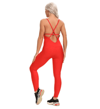 Load image into Gallery viewer, Fitness Women Yoga Set Workout Sport Suit Backless Jumpsuit Sexy Sleeveless Tracksuit - Shop &amp; Buy
