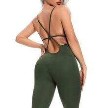 Load image into Gallery viewer, Fitness Yoga Set Women Sexy Jumpsuit Sleeveless Tracksuit One Piece Sports Clothing Backless Workout Sportswear Gym Leggings - Shop &amp; Buy
