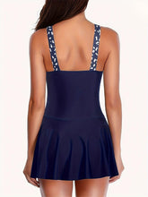 Load image into Gallery viewer, Flattering Tummy-Control One-Piece Swim Dress - Chic Ruched Design - Shop &amp; Buy
