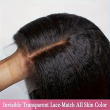 Load image into Gallery viewer, Flawless Bob Human Hair Wig - Kinky Straight Brazilian Hair, HD Swiss Lace Frontal - Shop &amp; Buy
