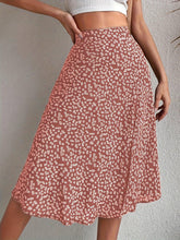 Load image into Gallery viewer, Flirty Boho Floral Skirt - Eye-Catching High Waist Midi with Split Detail - Shop &amp; Buy
