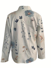Load image into Gallery viewer, Floral Print Blazer for Women - Stylish Open Front Long Sleeve Jacket - Lightweight &amp; Versatile All-Season Outerwear for Fashion-Conscious Ladies - Shop &amp; Buy
