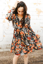 Load image into Gallery viewer, Floral Print Long Sleeve Dress - Shop &amp; Buy

