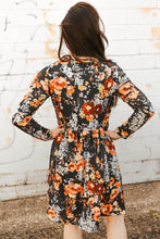 Load image into Gallery viewer, Floral Print Long Sleeve Dress - Shop &amp; Buy
