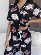 Load image into Gallery viewer, Floral Short Sleeve Shirt and Pants Lounge Set - Shop &amp; Buy
